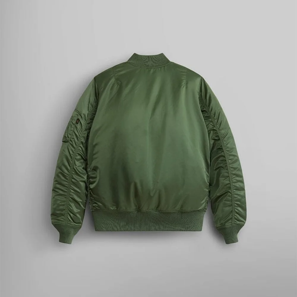 Alpha Industries, Green Bomber Jacket, Size M - Picture 6 of 13